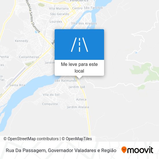 Rua Da Passagem mapa
