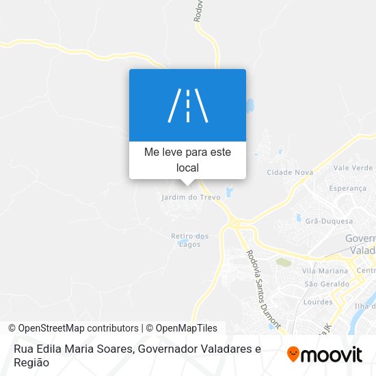 Rua Edila Maria Soares mapa