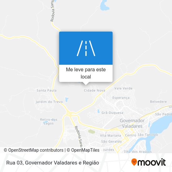 Rua 03 mapa