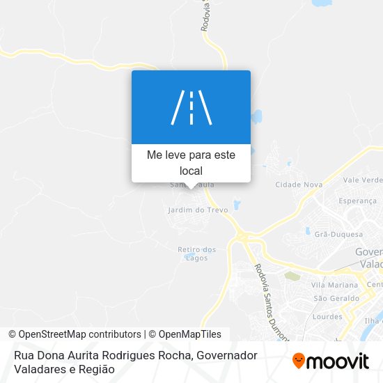 Rua Dona Aurita Rodrigues Rocha mapa