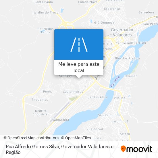 Rua Alfredo Gomes Silva mapa