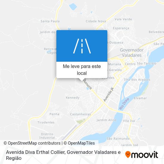 Avenida Diva Erthal Collier mapa
