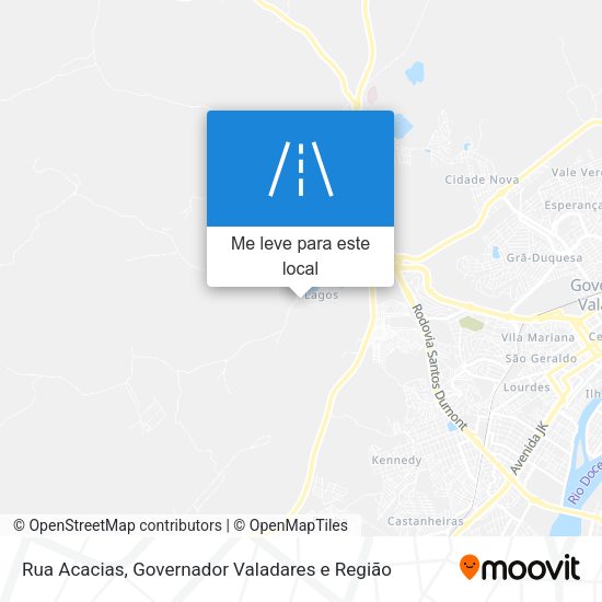 Rua Acacias mapa