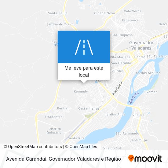 Avenida Carandai mapa