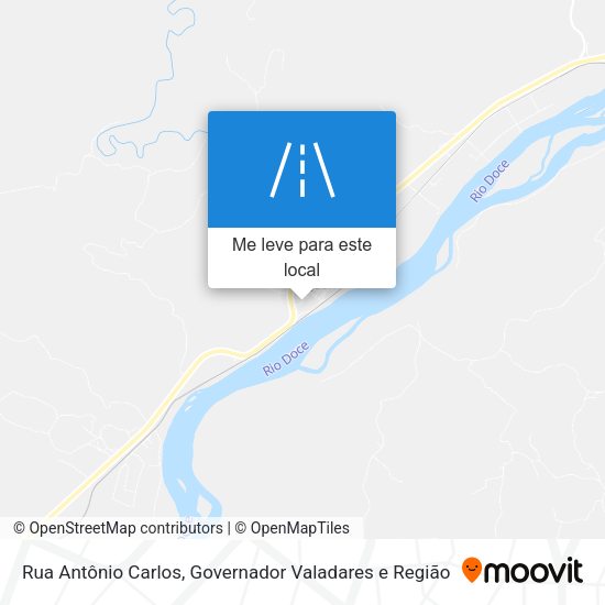 Rua Antônio Carlos mapa