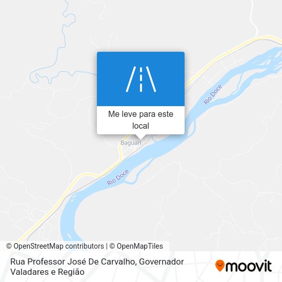 Rua Professor José De Carvalho mapa