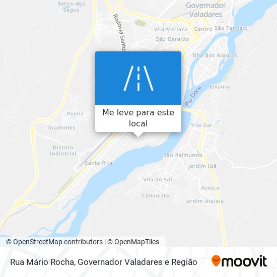 Rua Mário Rocha mapa