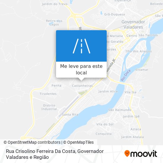 Rua Crisolino Ferreira Da Costa mapa