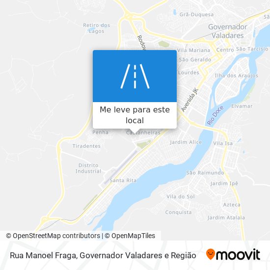 Rua Manoel Fraga mapa