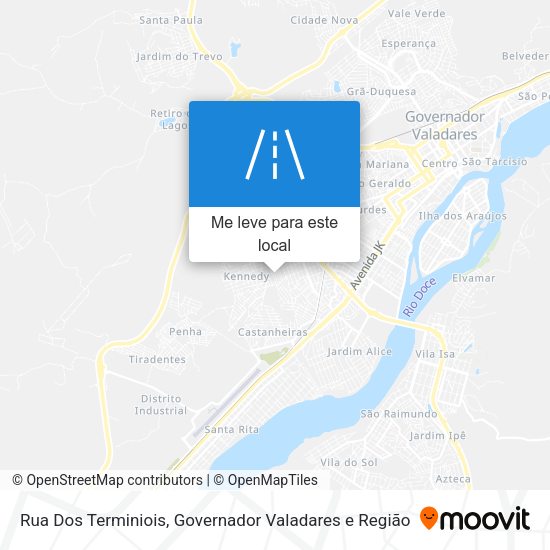 Rua Dos Terminiois mapa