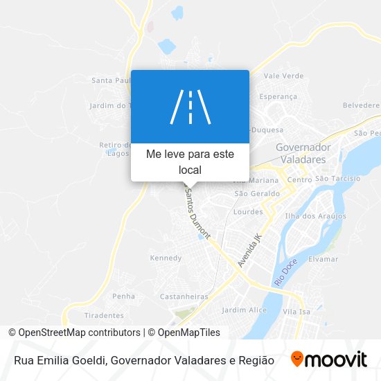 Rua Emilia Goeldi mapa