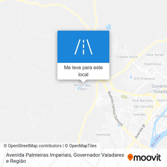 Avenida Palmeiras Imperiais mapa