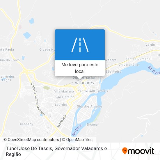 Túnel José De Tassis mapa