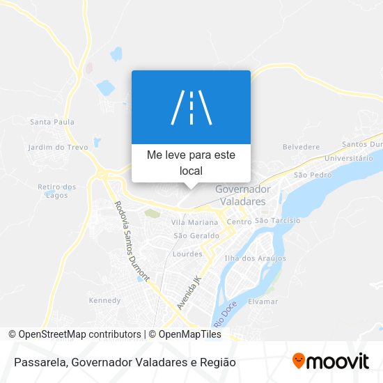 Passarela mapa