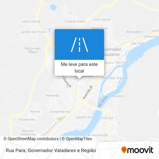 Rua Para mapa
