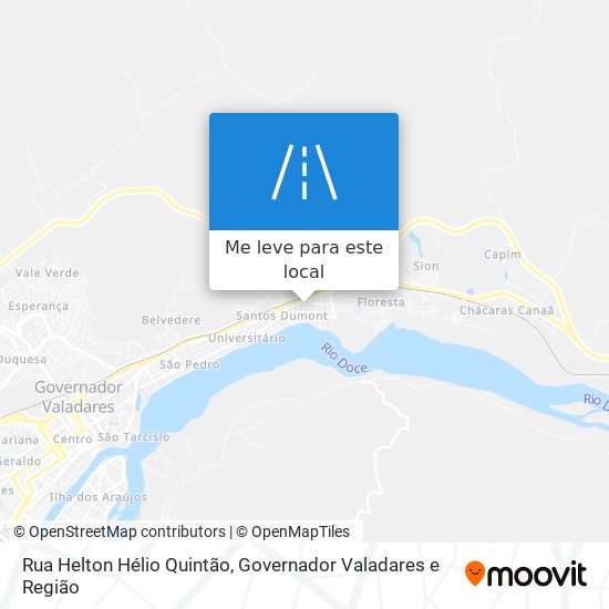 Rua Helton Hélio Quintão mapa