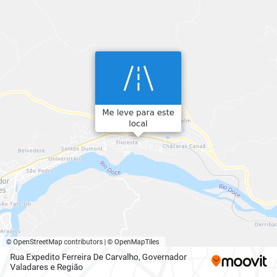 Rua Expedito Ferreira De Carvalho mapa
