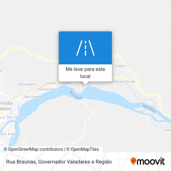 Rua Braunas mapa