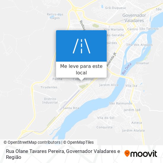 Rua Olane Tavares Pereira mapa