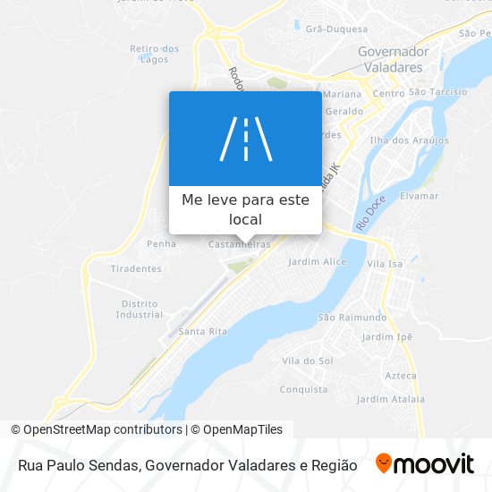 Rua Paulo Sendas mapa