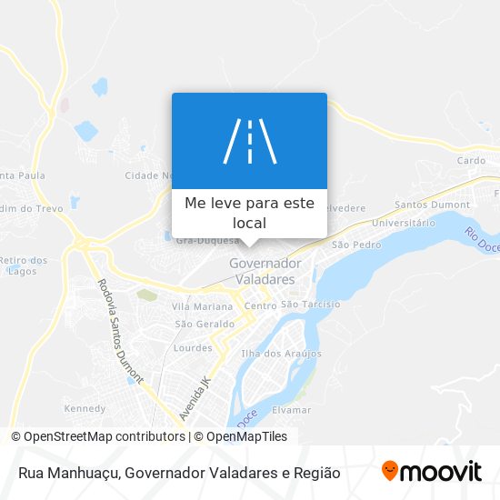 Rua Manhuaçu mapa