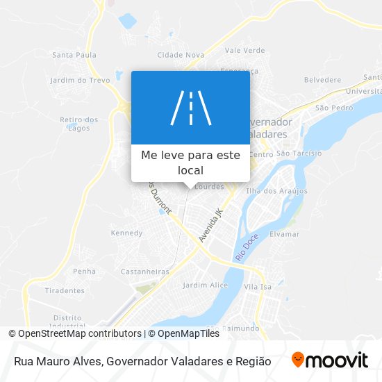 Rua Mauro Alves mapa