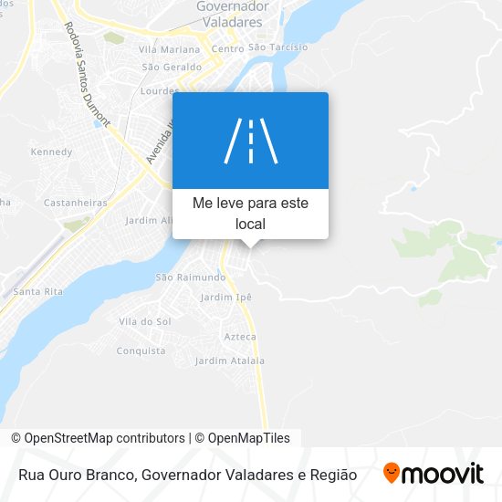 Rua Ouro Branco mapa