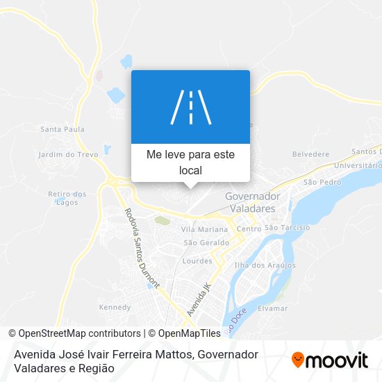 Avenida José Ivair Ferreira Mattos mapa