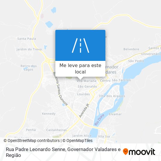 Rua Padre Leonardo Senne mapa