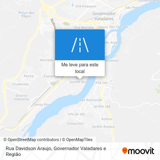 Rua Davidson Araujo mapa