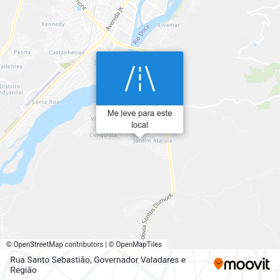 Rua Santo Sebastião mapa