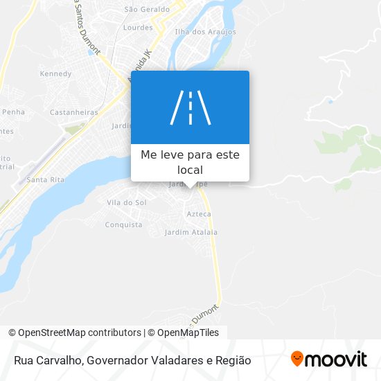 Rua Carvalho mapa