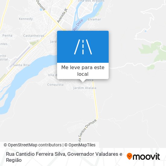 Rua Cantidio Ferreira Silva mapa