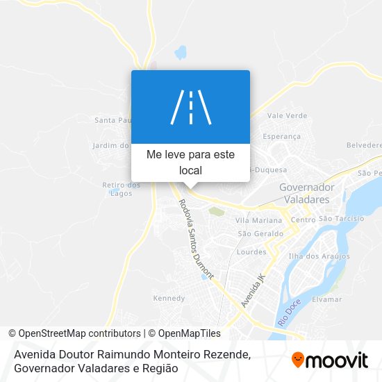 Avenida Doutor Raimundo Monteiro Rezende mapa