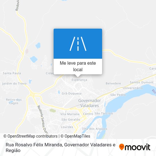 Rua Rosalvo Félix Miranda mapa