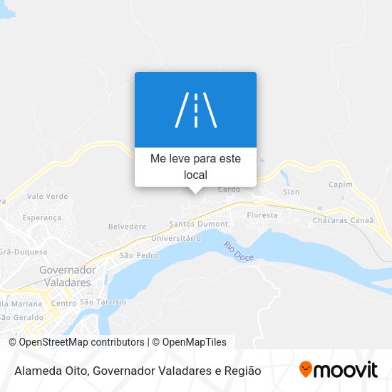 Alameda Oito mapa