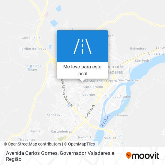 Avenida Carlos Gomes mapa