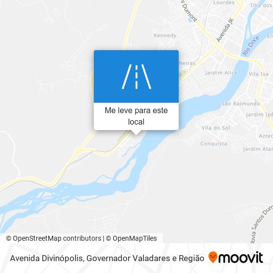 Avenida Divinópolis mapa