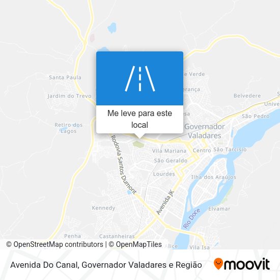 Avenida Do Canal mapa