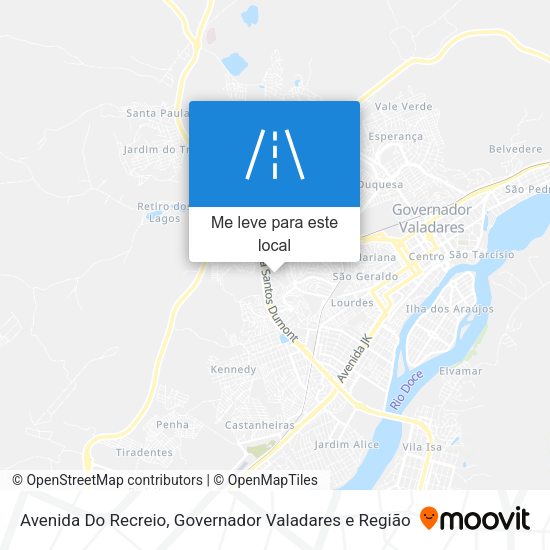 Avenida Do Recreio mapa