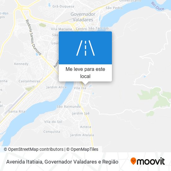 Avenida Itatiaia mapa