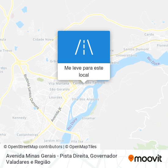 Avenida Minas Gerais - Pista Direita mapa