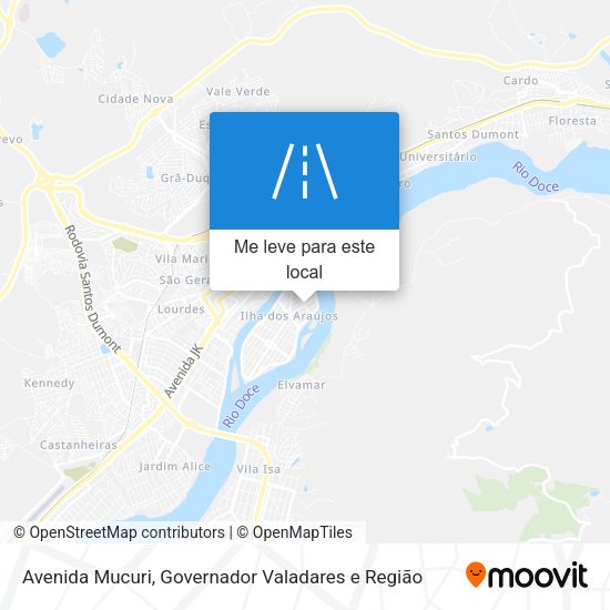 Avenida Mucuri mapa