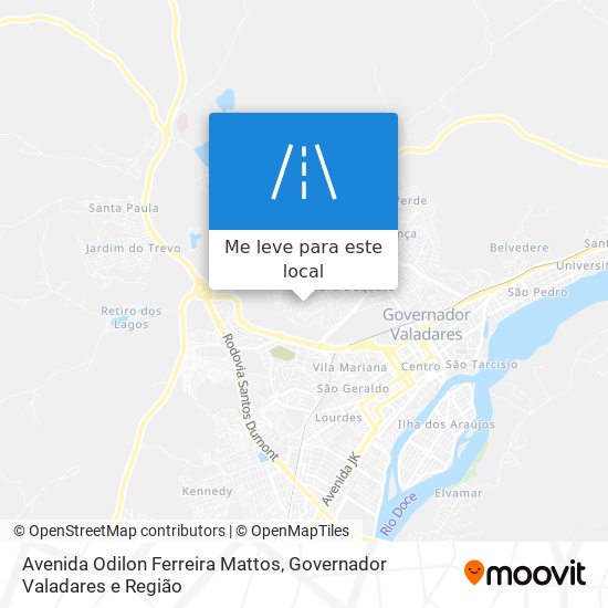 Avenida Odilon Ferreira Mattos mapa