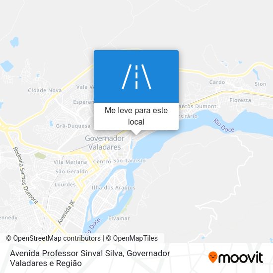 Avenida Professor Sinval Silva mapa