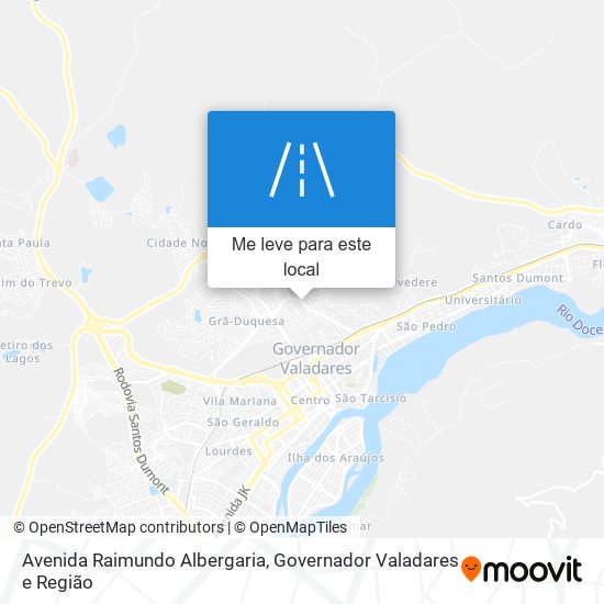 Avenida Raimundo Albergaria mapa