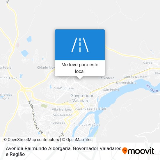Avenida Raimundo Albergária mapa