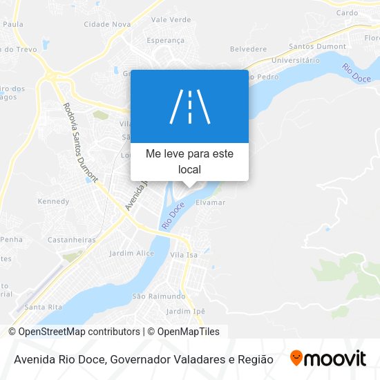 Avenida Rio Doce mapa