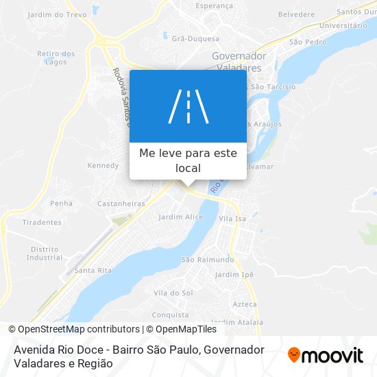 Avenida Rio Doce - Bairro São Paulo mapa