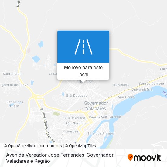 Avenida Vereador José Fernandes mapa
